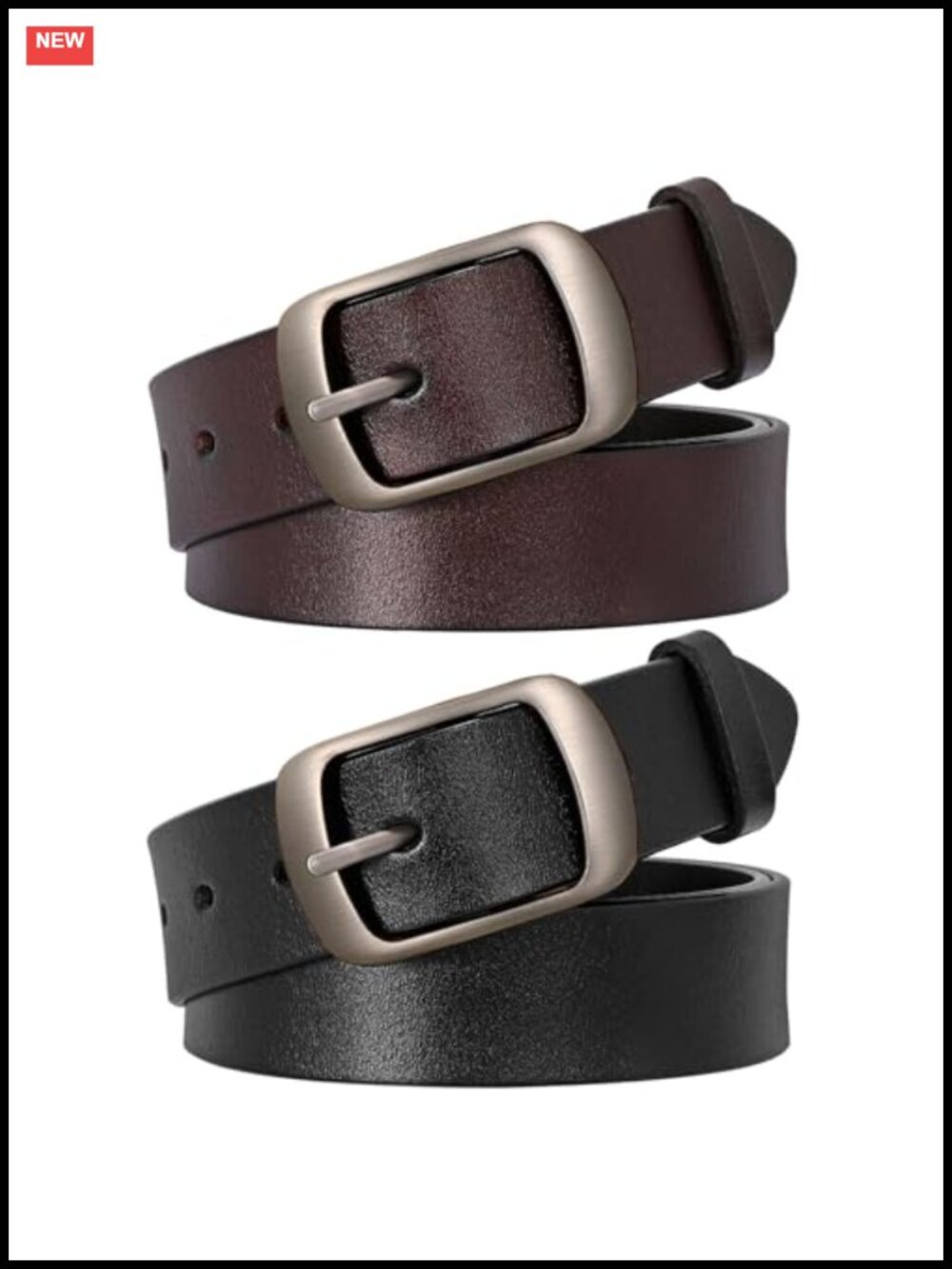 Faux Leather Waist Belt with Buckle, Trim-to-Fit, Women's Accessory